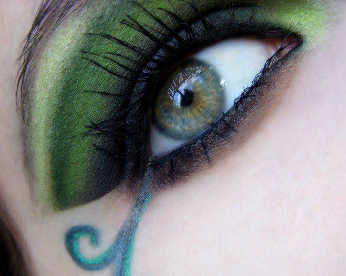 Макияж для зелёных глаз4
