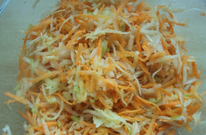 Рецепт приготовления салата из топинамбура с креветками