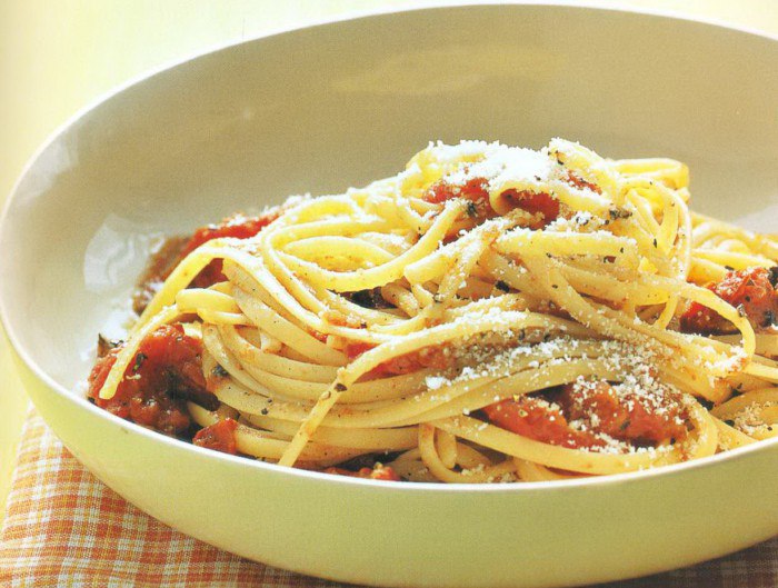 Как с кабачками и помидорами приготовить спагетти?