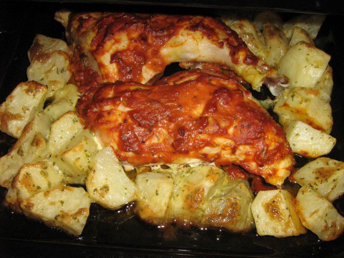 Рецепт окорок с картошкой в духовке рецепт с фото