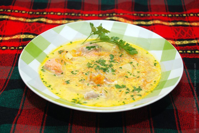 Норвежский рыбный суп со сливками
